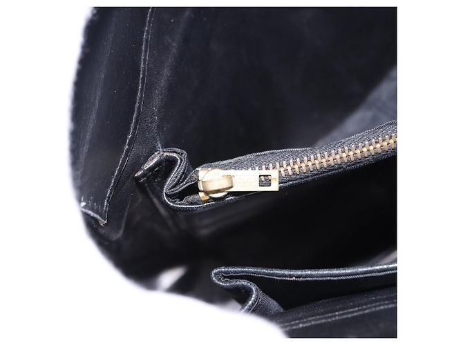 BALENCIAGA Schultertasche aus Leder Schwarz Gold Auth ka5786 Golden - Ansicht 20