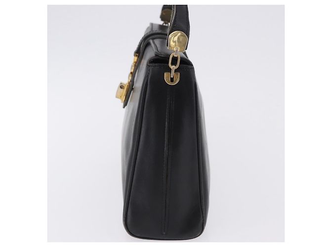 BALENCIAGA Schultertasche aus Leder Schwarz Gold Auth ka5786 Golden - Ansicht 4