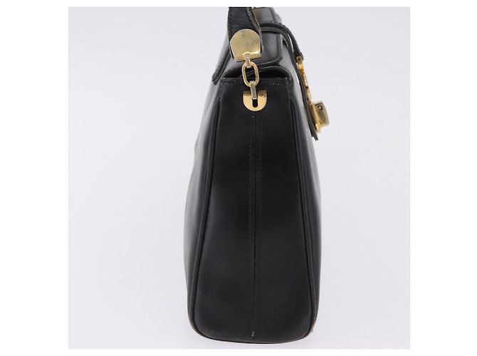 BALENCIAGA Schultertasche aus Leder Schwarz Gold Auth ka5786 Golden - Ansicht 5