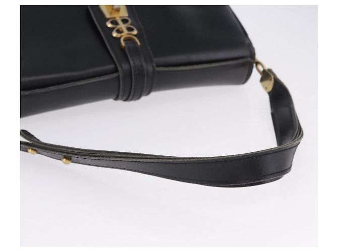 BALENCIAGA Schultertasche aus Leder Schwarz Gold Auth ka5786 Golden - Ansicht 7