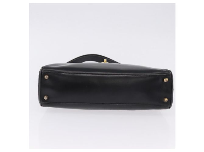 BALENCIAGA Schultertasche aus Leder Schwarz Gold Auth ka5786 Golden - Ansicht 9