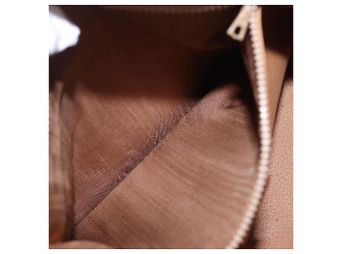 Céline Borsa a mano CELINE Macadam Canvas PVC Leather Brown Gold Auth ka5768A Marrone D'oro - vista 23