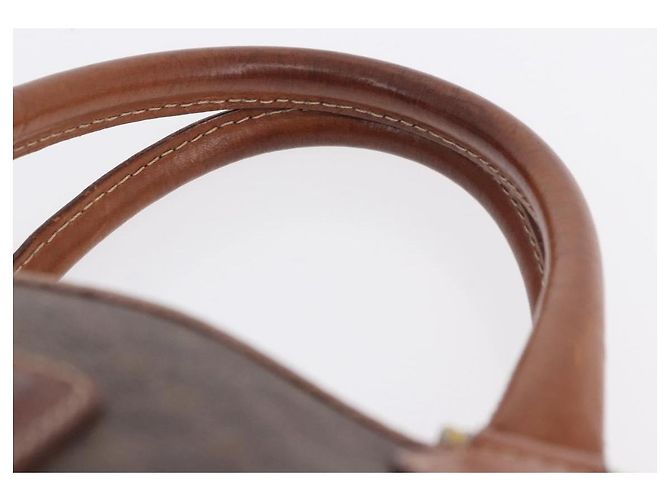 Céline Borsa a mano CELINE Macadam Canvas PVC Leather Brown Gold Auth ka5768A Marrone D'oro - vista 9