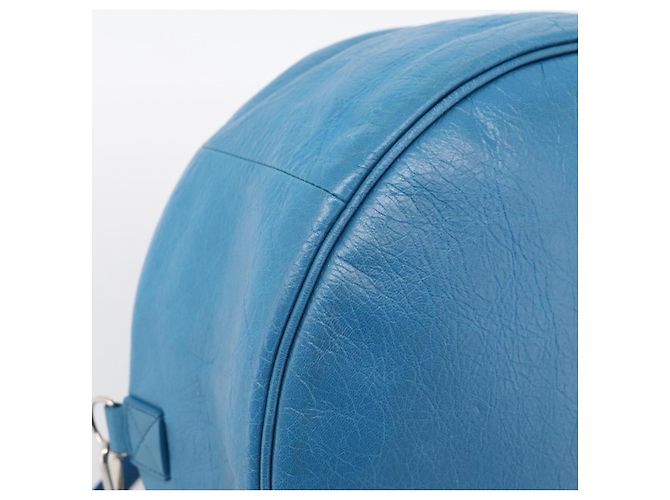 Borsa BALENCIAGA Air Hobo in pelle 2way Blu Argento 466844 Auth ka5712A - vista 13