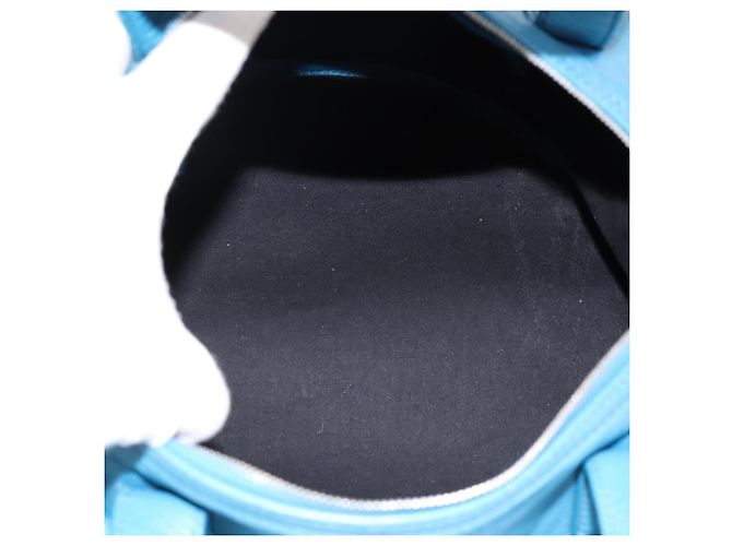 Borsa BALENCIAGA Air Hobo in pelle 2way Blu Argento 466844 Auth ka5712A - vista 19