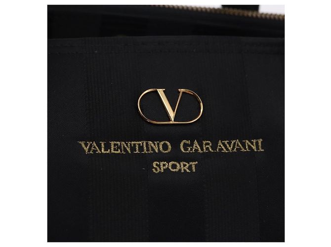 Borsa VALENTINO Nylon Nero Oro Auth BA15199 D'oro - vista 10