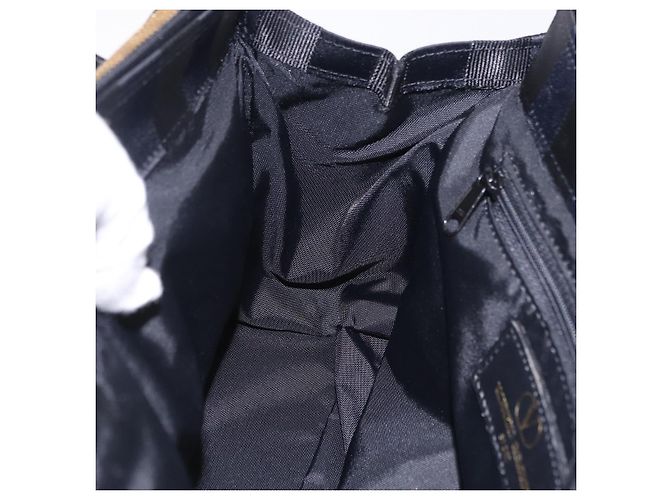 Borsa VALENTINO Nylon Nero Oro Auth BA15199 D'oro - vista 18