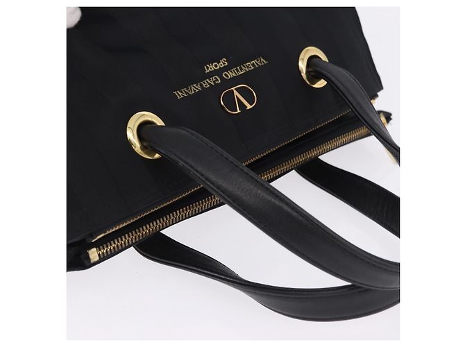 Borsa VALENTINO Nylon Nero Oro Auth BA15199 D'oro - vista 6