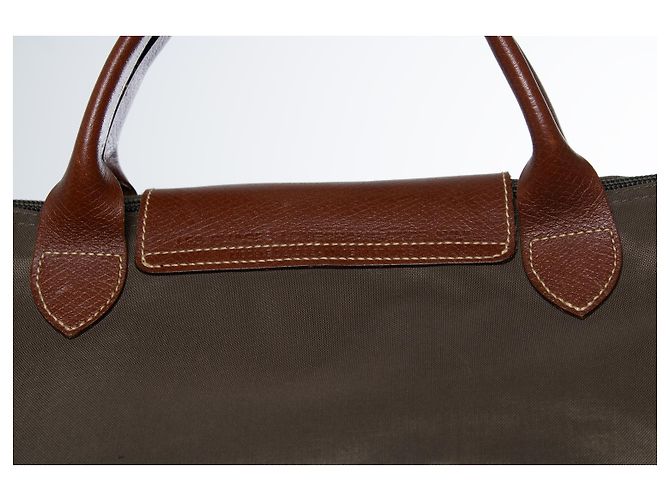 Longchamp, borsa weekender XL depose pliage, kaki - vista 8