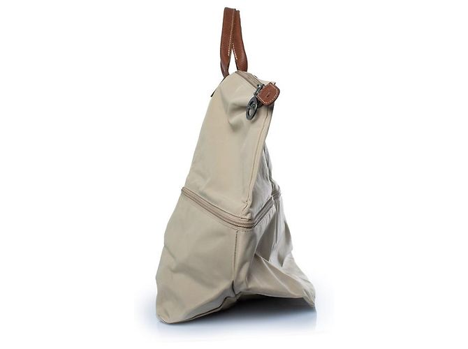 Longchamp, borsa weekender pliage EXT Beige - vista 4