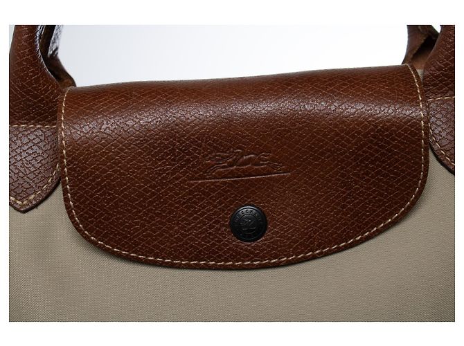 Longchamp, borsa weekender pliage EXT Beige - vista 6