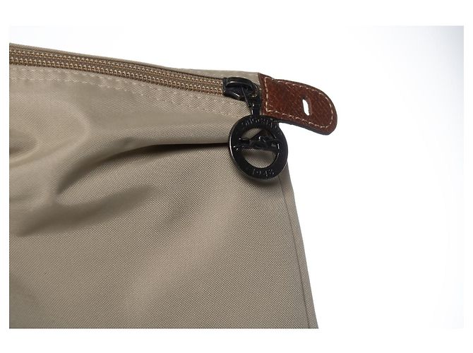 Longchamp, borsa weekender pliage EXT Beige - vista 7
