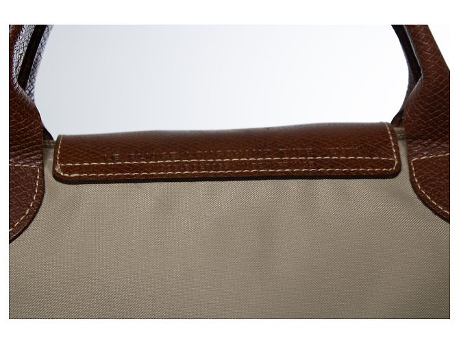 Longchamp, borsa weekender pliage EXT Beige - vista 8