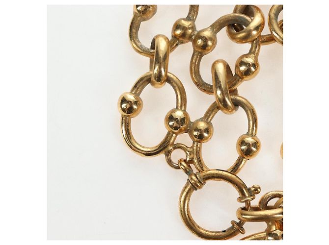 CHANEL Bracciale metallo tono oro CC Auth 195952V - vista 10