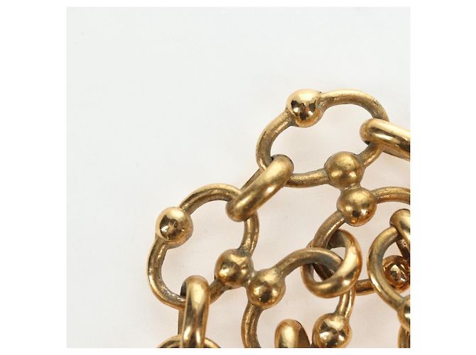CHANEL Bracciale metallo tono oro CC Auth 195952V - vista 11