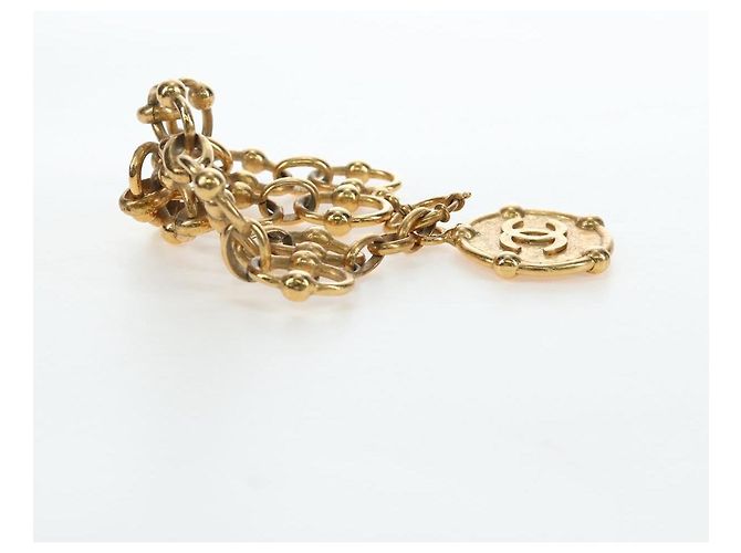 CHANEL Bracciale metallo tono oro CC Auth 195952V - vista 14
