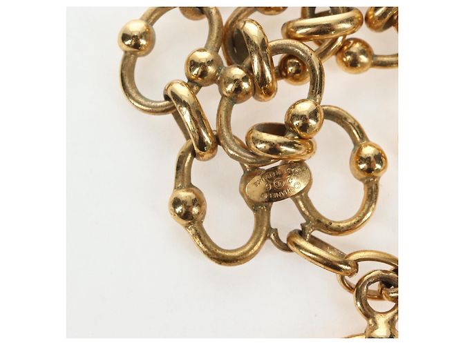 CHANEL Bracciale metallo tono oro CC Auth 195952V - vista 4