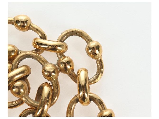 CHANEL Bracciale metallo tono oro CC Auth 195952V - vista 6