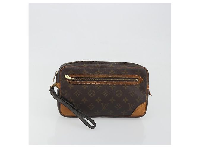 LOUIS VUITTON Monogram Marly Dragonne GM Clutch Bag 2 Set M51825 LV Auth fm5417 Monogramma - vista 9