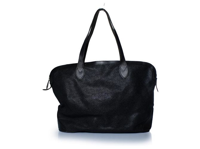 Mulberry, mala shopper com fecho à volta em couro scotch grain Preto - vista 2