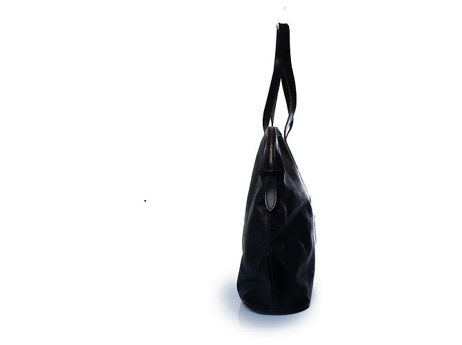 Mulberry, mala shopper com fecho à volta em couro scotch grain Preto - vista 4