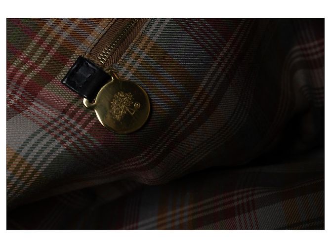 Mulberry, mala shopper com fecho à volta em couro scotch grain Preto - vista 8