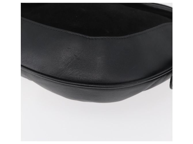 Borsa a tracolla BALLY in pelle scamosciata Nero Argento Auth sw721A - vista 11