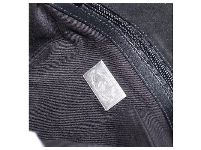 Borsa a tracolla BALLY in pelle scamosciata Nero Argento Auth sw721A - vista 17