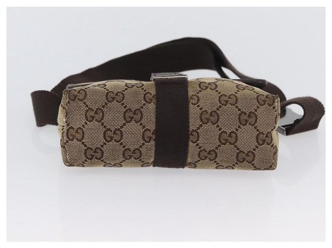 Borsa a tracolla GUCCI GG Canvas Beige Silver 131236 Auth BSZ673 Argento - vista 10