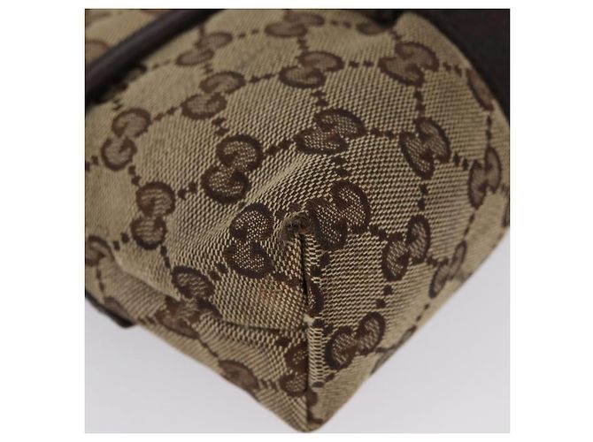 Borsa a tracolla GUCCI GG Canvas Beige Silver 131236 Auth BSZ673 Argento - vista 11