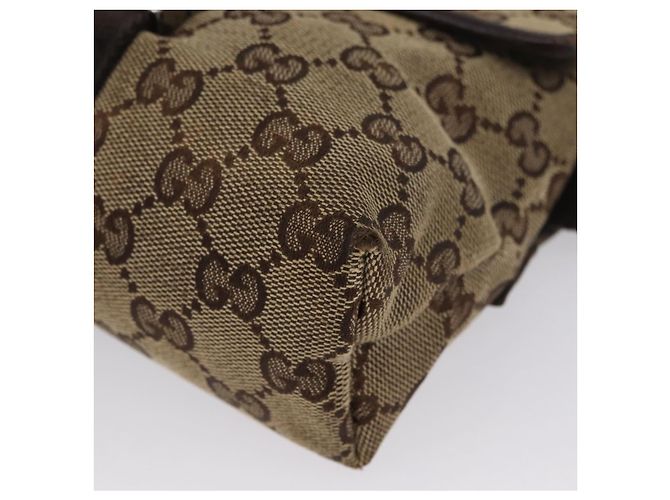 Borsa a tracolla GUCCI GG Canvas Beige Silver 131236 Auth BSZ673 Argento - vista 12