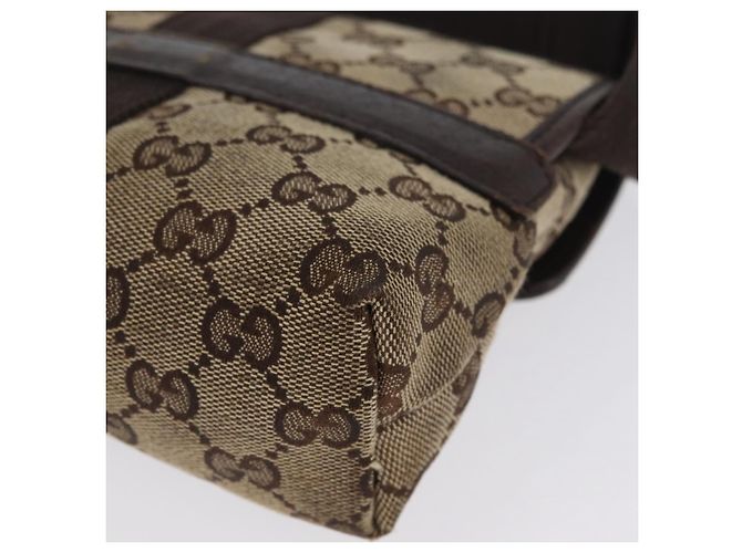 Borsa a tracolla GUCCI GG Canvas Beige Silver 131236 Auth BSZ673 Argento - vista 14