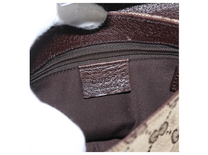 Borsa a tracolla GUCCI GG Canvas Beige Silver 131236 Auth BSZ673 Argento - vista 17
