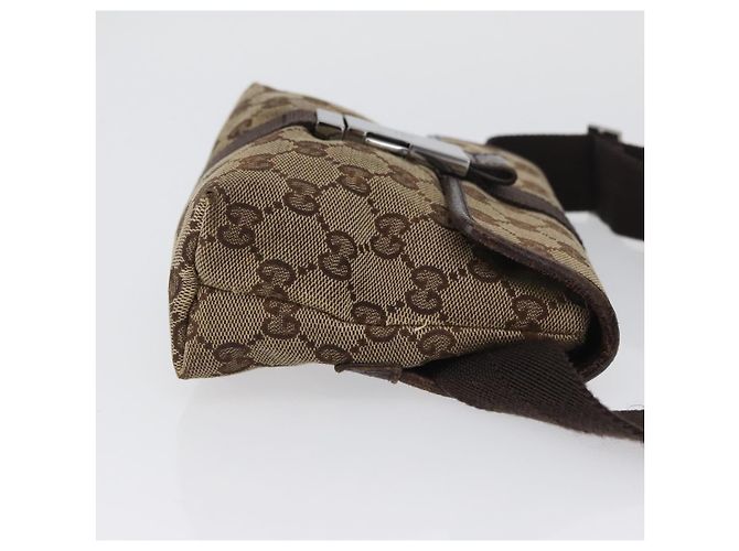 Borsa a tracolla GUCCI GG Canvas Beige Silver 131236 Auth BSZ673 Argento - vista 4