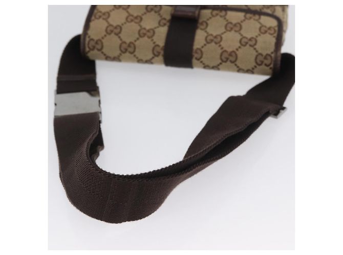 Borsa a tracolla GUCCI GG Canvas Beige Silver 131236 Auth BSZ673 Argento - vista 7
