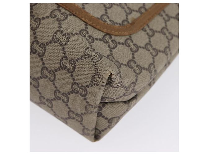 Borsa Tote GUCCI GG Plus Supreme Web Sherry Line PVC Beige Rosso Verde Auth BSZ695 - vista 13