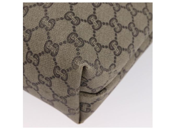 Borsa Tote GUCCI GG Plus Supreme Web Sherry Line PVC Beige Rosso Verde Auth BSZ695 - vista 15