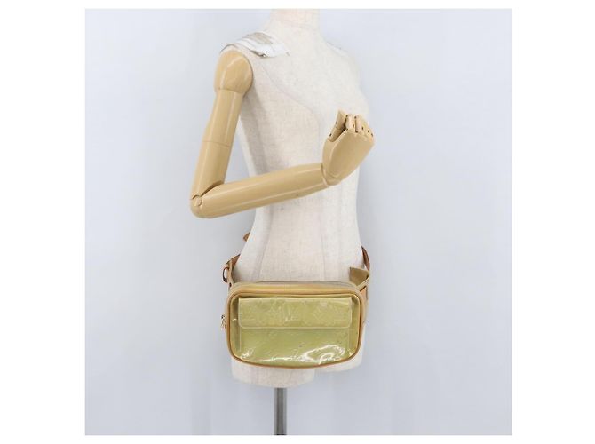 LOUIS VUITTON Monogram Vernis Fulton Waist bag Gris M91041 LV Auth BSZ666 Grigio - vista 23