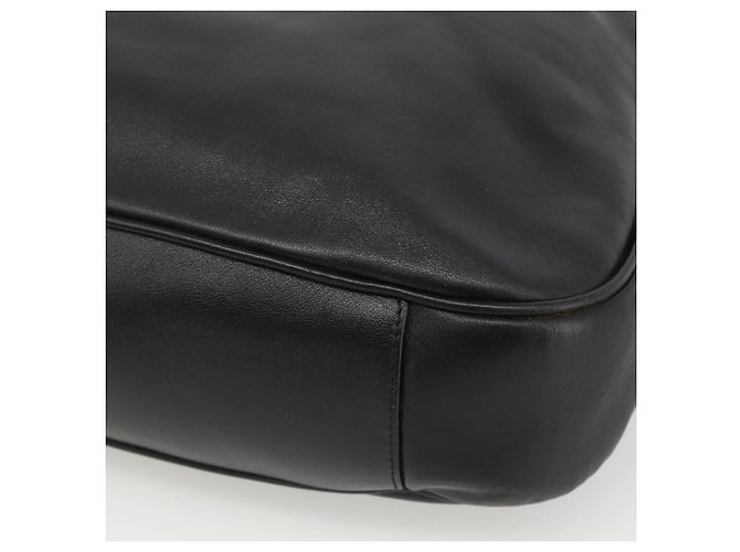 Borsa a spalla GUCCI Bamboo in pelle 2way Nero Oro 001 1577 Auth BSZ637 D'oro - vista 12
