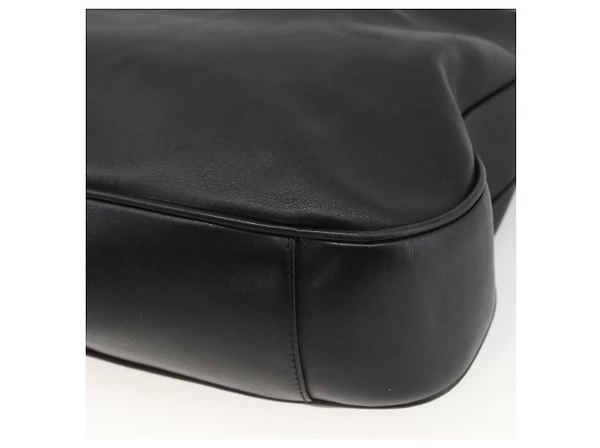 Borsa a spalla GUCCI Bamboo in pelle 2way Nero Oro 001 1577 Auth BSZ637 D'oro - vista 14
