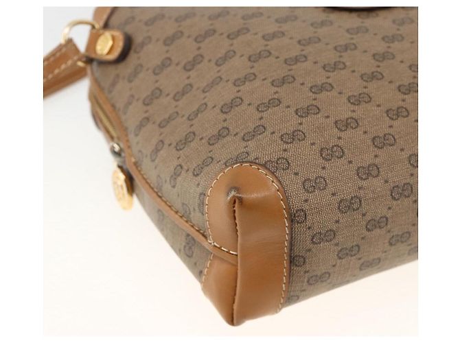 Borsa a tracolla GUCCI Micro GG Supreme PVC Beige Oro 007 115 0093 Auth BSZ654 D'oro - vista 11