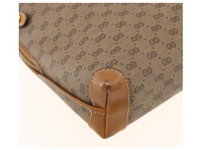 Borsa a tracolla GUCCI Micro GG Supreme PVC Beige Oro 007 115 0093 Auth BSZ654 D'oro - vista 13