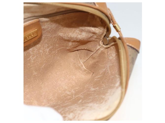 Borsa a tracolla GUCCI Micro GG Supreme PVC Beige Oro 007 115 0093 Auth BSZ654 D'oro - vista 17