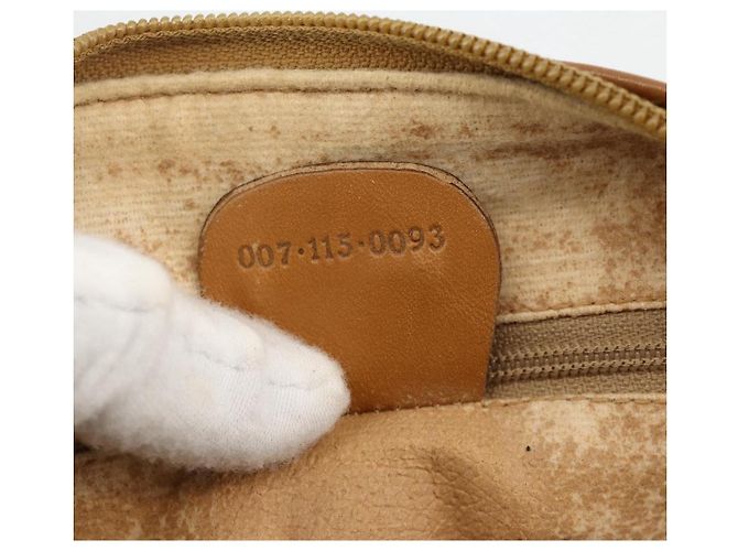 Borsa a tracolla GUCCI Micro GG Supreme PVC Beige Oro 007 115 0093 Auth BSZ654 D'oro - vista 21