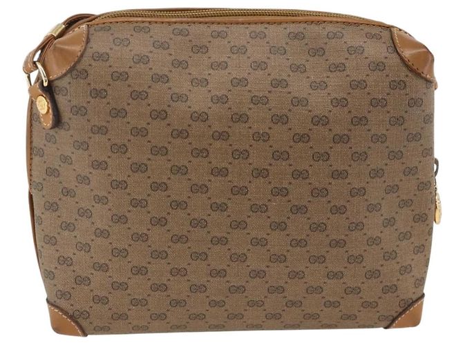 Borsa a tracolla GUCCI Micro GG Supreme PVC Beige Oro 007 115 0093 Auth BSZ654 D'oro - vista 3