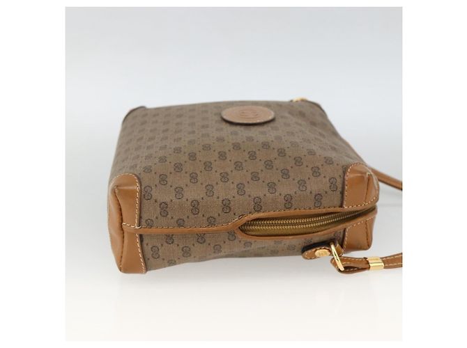 Borsa a tracolla GUCCI Micro GG Supreme PVC Beige Oro 007 115 0093 Auth BSZ654 D'oro - vista 5