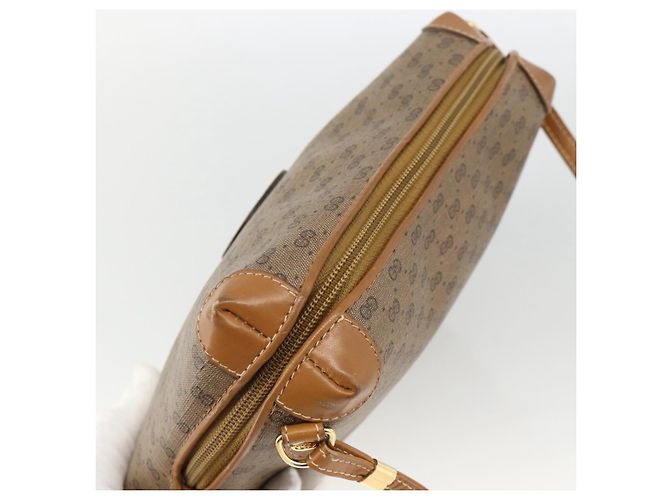 Borsa a tracolla GUCCI Micro GG Supreme PVC Beige Oro 007 115 0093 Auth BSZ654 D'oro - vista 6