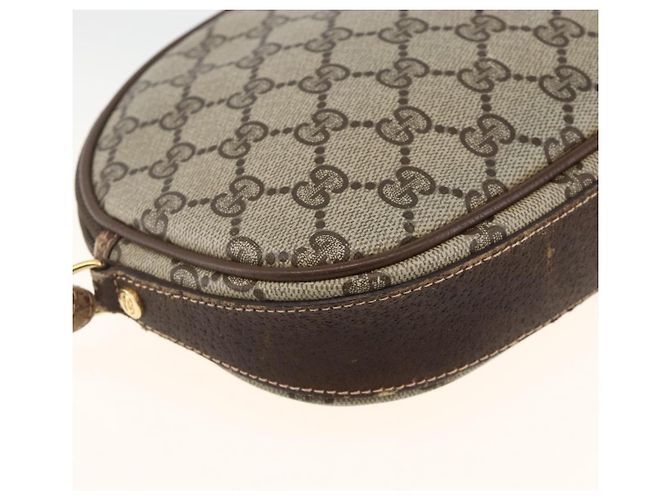 Borsa a tracolla GUCCI GG Supreme PVC Beige Gold Auth BSZ655 D'oro - vista 13