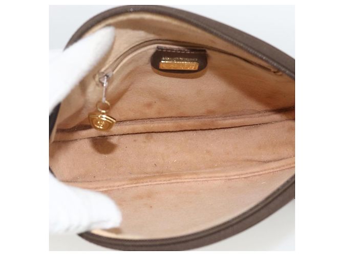 Borsa a tracolla GUCCI GG Supreme PVC Beige Gold Auth BSZ655 D'oro - vista 17