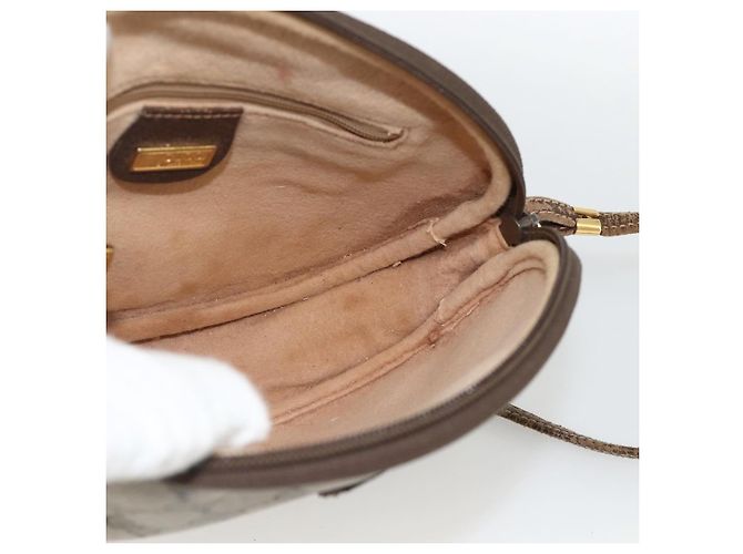 Borsa a tracolla GUCCI GG Supreme PVC Beige Gold Auth BSZ655 D'oro - vista 18
